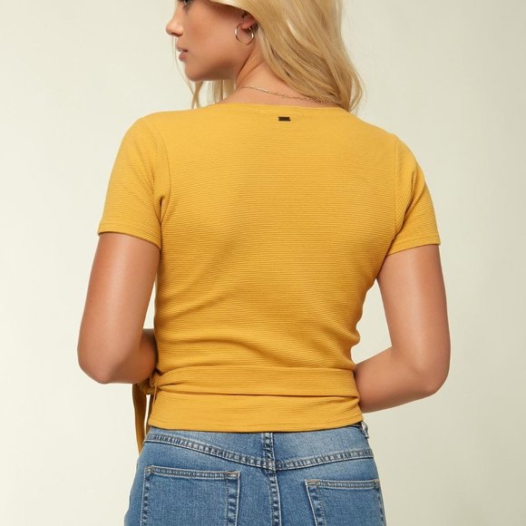 NWT! O' Niell Tabby Wrap Top - Picture 3 of 13